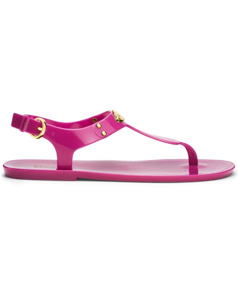 michael kors jelly sandals pink